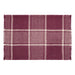 Eston Burgundy Tan Plaid Placemat Set of 2 13x19