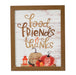 Food Friends & Thanks Wall Sign 12x10