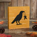 Prim Star Raven Mustard Base MDF Sign 5x5