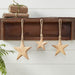 Wooden Star Natural Decorative Ornament Set of 3 Sizes