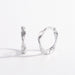 925 Sterling Silver Hoop Earrings Silver One Size