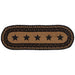 Farmhouse Jute Runner Stencil Stars 8x24