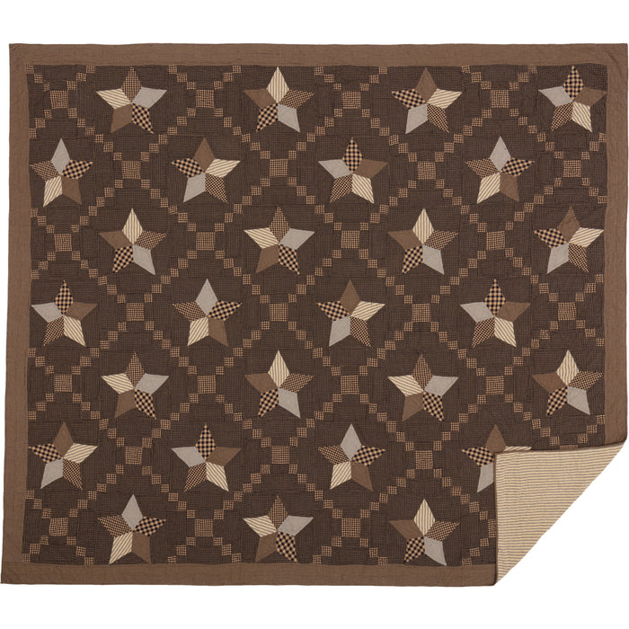 Farmhouse Star King Quilt 110Wx97L