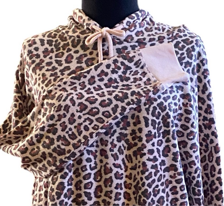 Victoria Secret Leopard Print Hoodie Soft M