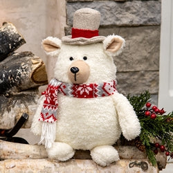 Nordic Red/Gray Top Hat Bear