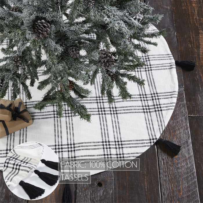 Black Plaid Tree Skirt 48