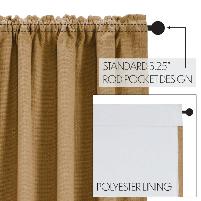 Burlap Natural Blackout Panel 84x50