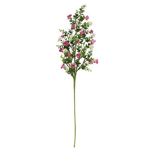 Pink & White Wildflower Spray