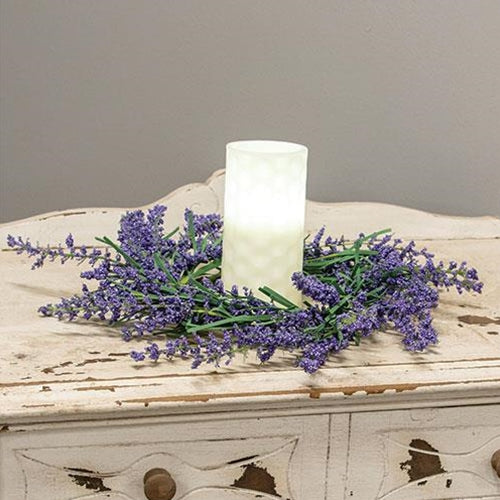 Purple Astilbe Candle Ring 5.5"