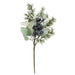 Royal Blue Berries Cedar & Lamb's Ear Pick 15"