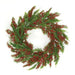 Merry Red Berries & Cedar Wreath 24"