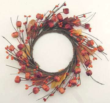 Pumpkin Pod Wreath 4"