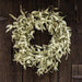 Flocked Leaves Wreath 24"