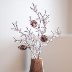 Frozen Twigs & Pine Pick 14"