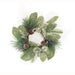 Newport Snowy Mixed Greens & Cone Candle Ring 3.5"