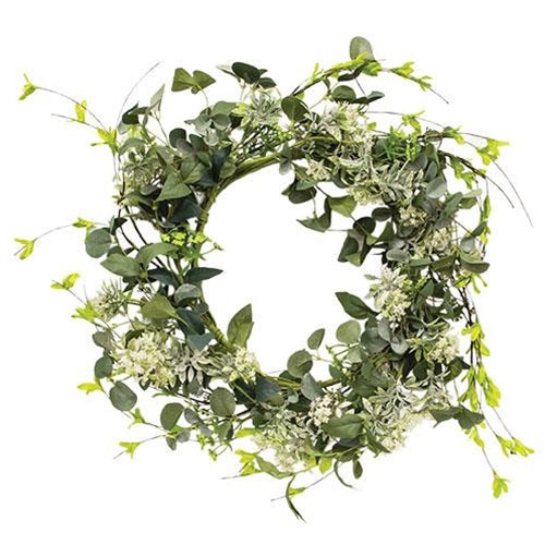 Mixed Queen Ann Heather Wreath 20"