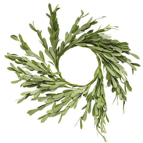 Foamy Willow Leaves Wreath 16"