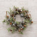 Black & White Country Gingham Bells Wreath 17"