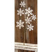 Wooden Snowflake Pick 13"