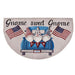 Gnome Sweet Gnome Patriotic Truck Half Mat