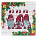 Ho Ho Ho Gnomes Wooden Square Block