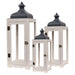 3/Set Metal & Wood Lanterns