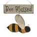 Bee Blessed Hanging Bee Sign