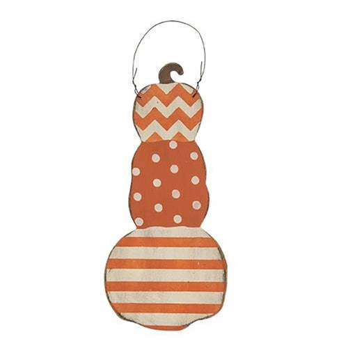 Stacked Designer Pumpkins Hanger