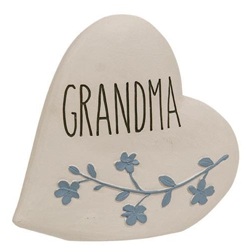 Grandma Resin Heart Plaque