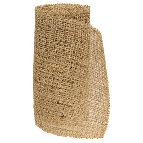 Natural Burlap Ribbon 6" x 5 Yards