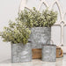 3/Set Galvanized Oval Wall Planters