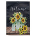 Welcome Sunflowers Garden Flag