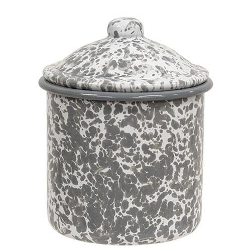 3/Set Gray Splatter Enamelware Canisters