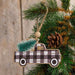 Black & White Buffalo Check Truck Ornament