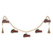 Wooden Red Buffalo Check Truck Beaded Garland