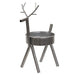 Galvanized Metal Reindeer Candle Holder