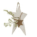 Rustic Wood Whitewashed Primitive Star w/Star Tag Medium