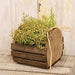 Natural Lath Small Rounded Tote