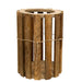 Natural Lath Round Lantern Large