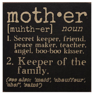 Mother Definition Sign