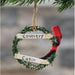 Country Cabin Wreath Ornament