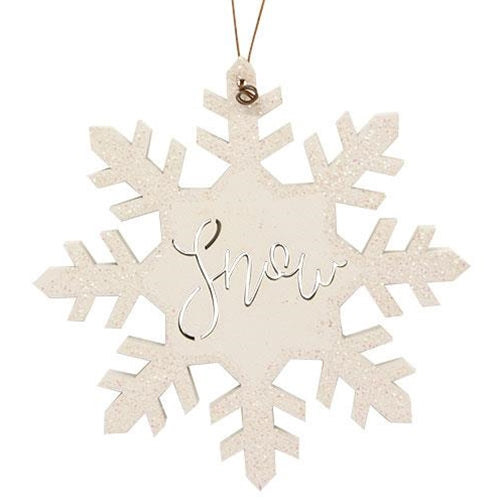 2/Set Snow & Wish Snowflake Ornaments