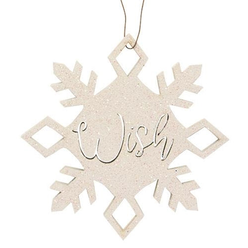 2/Set Snow & Wish Snowflake Ornaments