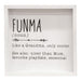 Funma Definition Framed Box Sign