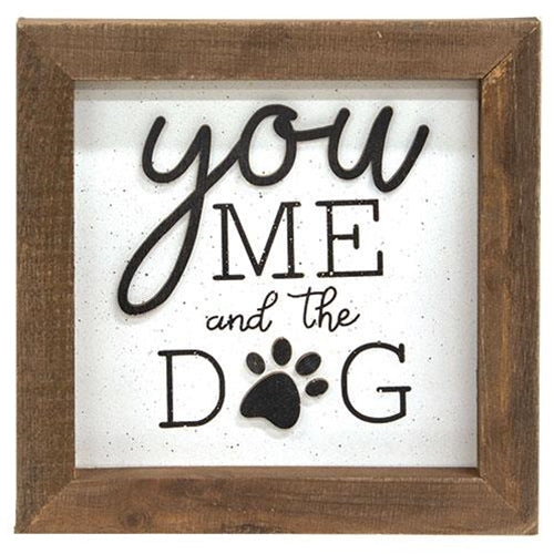 You Me and the Dog Shadowbox Frame