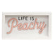 Life is Peachy Box Sign