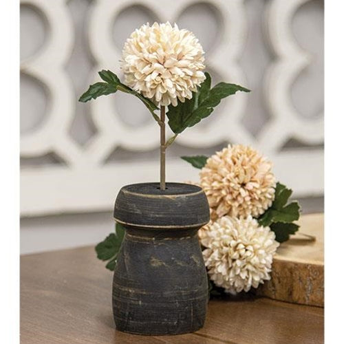 Mushroom Shape Black Flower Holder