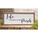 Life Is Better on the Porch Framed Shiplap Sign