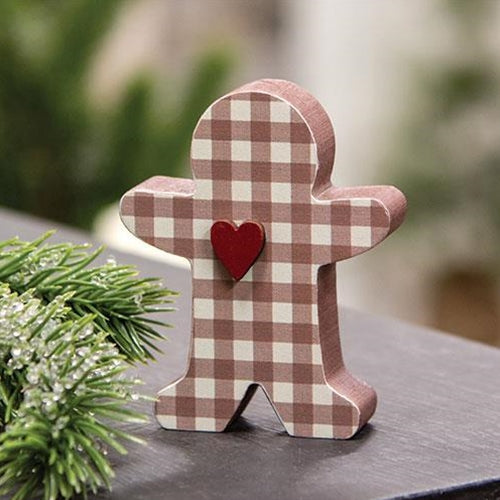 Small Buffalo Check Chunky Gingerbread Man