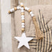 White Star Bead Garland